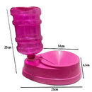 Kit Comedouro e Bebedouro Automático Evita Molhar Pelos - Galão 1 Litro - Viu Pet