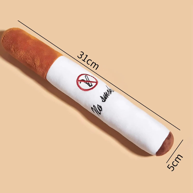 Brinquedo Pelúcia Com Apito - Cigarro e Charuto interativo - Viu Pet