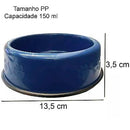Comedouro Pesado Plástico - Azul - Viu Pet