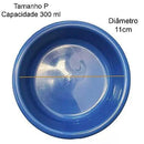 Comedouro Pesado Plástico - Azul - Viu Pet