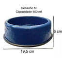 Comedouro Pesado Plástico - Azul - Viu Pet