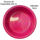 Comedouro Pesado Plástico - Rosa - Viu Pet