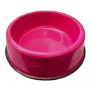 Comedouro Pesado Plástico - Rosa - Viu Pet