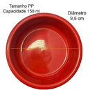 Comedouro Pesado Plástico - Vermelho - Viu Pet