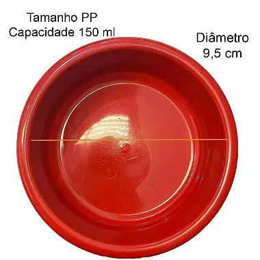 Comedouro Pesado Plástico - Vermelho - Viu Pet