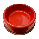 Comedouro Pesado Plástico - Vermelho - Viu Pet