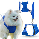 Coleira Guia E Peitoral Para Cães E Gatos Modelo Colete Pet - Viu Pet