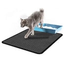 Tapete Coletor para Caixa de Areia de Gatos - Preto - Viu Pet