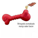 Brinquedo Osso De Borracha Maciça TR - Vermelho - Viu Pet