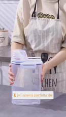 Porta Ração Pote Com Tampa Pet Gato Cachorro Dispenser 2l